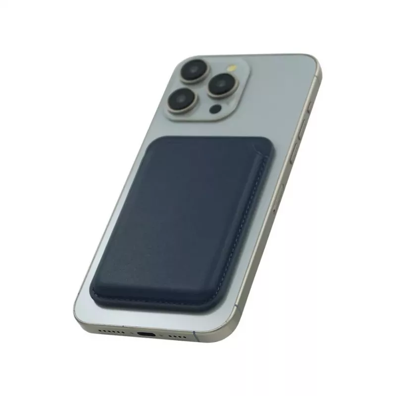 Evelatus Portafoglio Universale in Pelle PU con MagSafe Blu Scuro