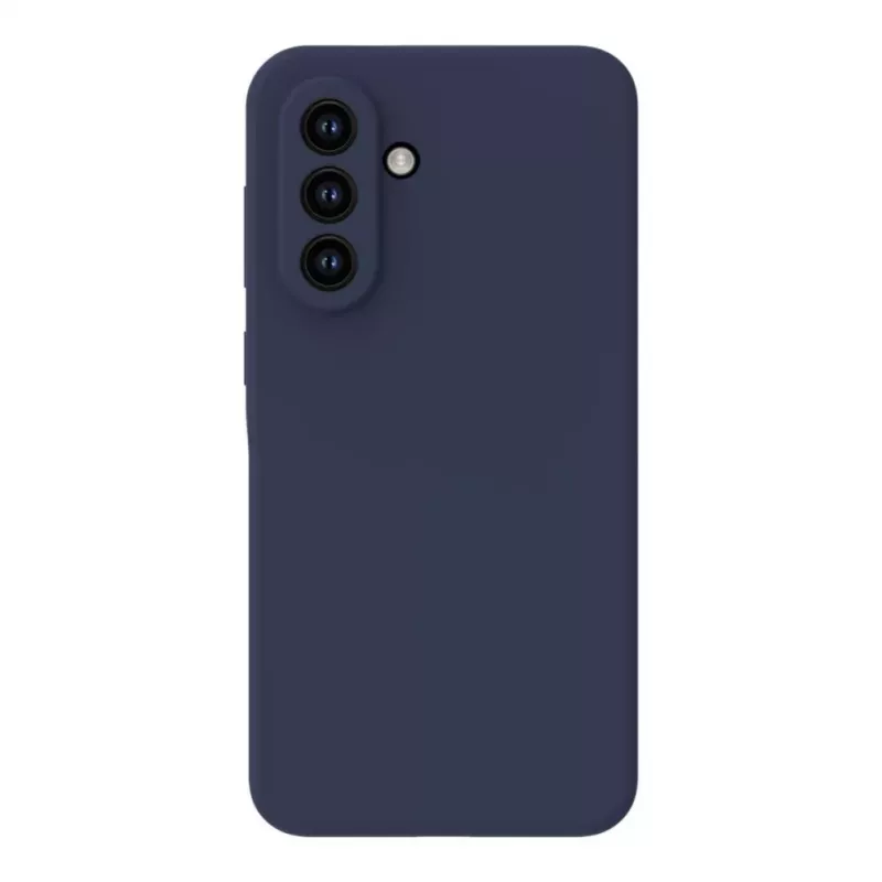 Evelatus Samsung Galaxy A57 Custodia in Silicone Premium Magnetic Soft Touch Blu Mezzanotte