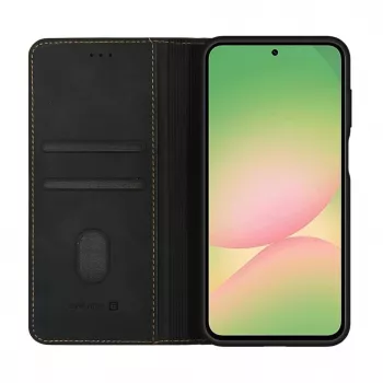 Evelatus Samsung Galaxy A57 Custodia a libro, nera