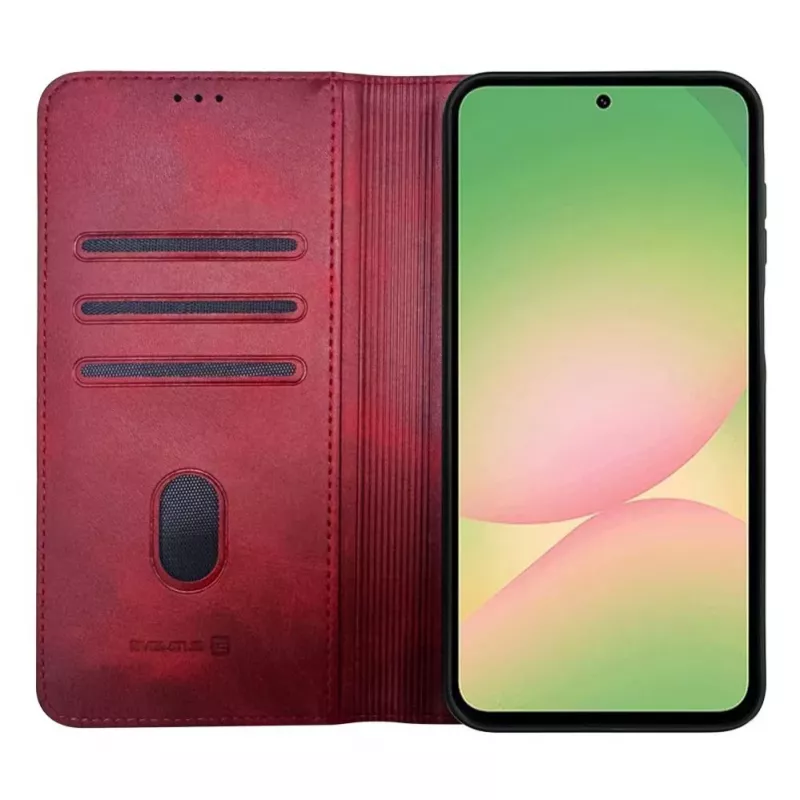Evelatus Samsung Galaxy A57 Custodia a Libro Folio Rosso