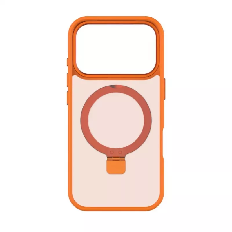 Evelatus Apple iPhone 17 Pro Custodia Shield con MagSafe e Supporto Opaco Arancione