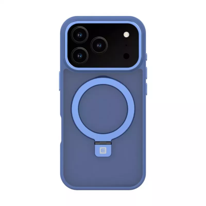 Evelatus Apple iPhone 17 Pro Custodia Shield con MagSafe e Supporto Opaco Blu
