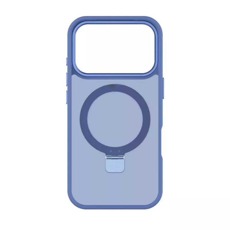 Evelatus Apple iPhone 17 Pro Custodia Shield con MagSafe e Supporto Opaco Blu