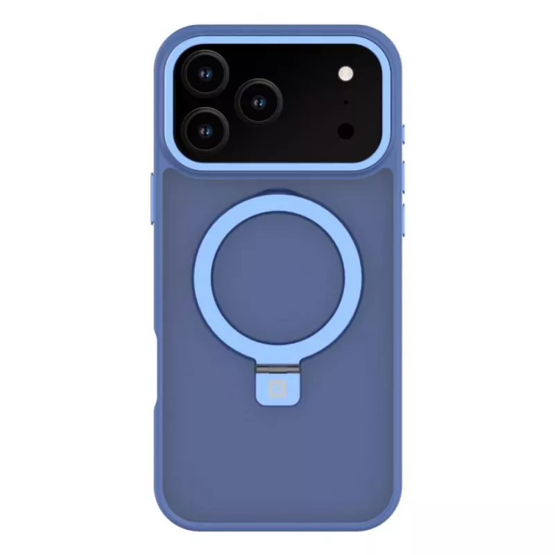 Evelatus Apple iPhone 17 Pro Max Custodia Shield con MagSafe e Supporto Opaco Blu