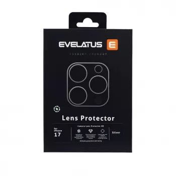 Evelatus Apple iPhone 17 Protezione Full Body per Obiettivo Fotocamera Premium Argento