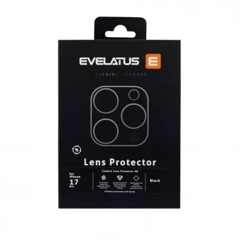 Evelatus Apple iPhone 17 Air Protezione Full Body per Obiettivo Fotocamera Premium Nero