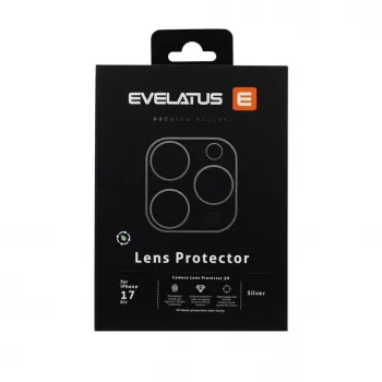 EVELATUS Apple iPhone 17 Air Protezione Full Body per Obiettivo Fotocamera Premium Argento