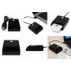 iLike Lettore di smart card USB, lettore di carte IC a contatto per firma digitale, eID, carte bancarie e governative nero