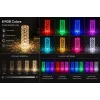 iLike Lampada da tavolo LED RGB Crystal Bubble Touch con altoparlante Bluetooth
