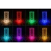 iLike Lampada da tavolo LED RGB Crystal Bubble Touch con altoparlante Bluetooth