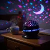 iLike Luce RGB Crystal Ball, proiettore per feste girevole 180° con telecomando nero