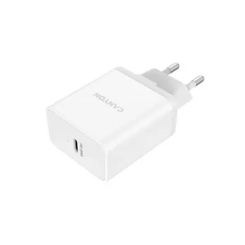 Canyon caricabatterie da parete H-20 con USB-C 20W bianco