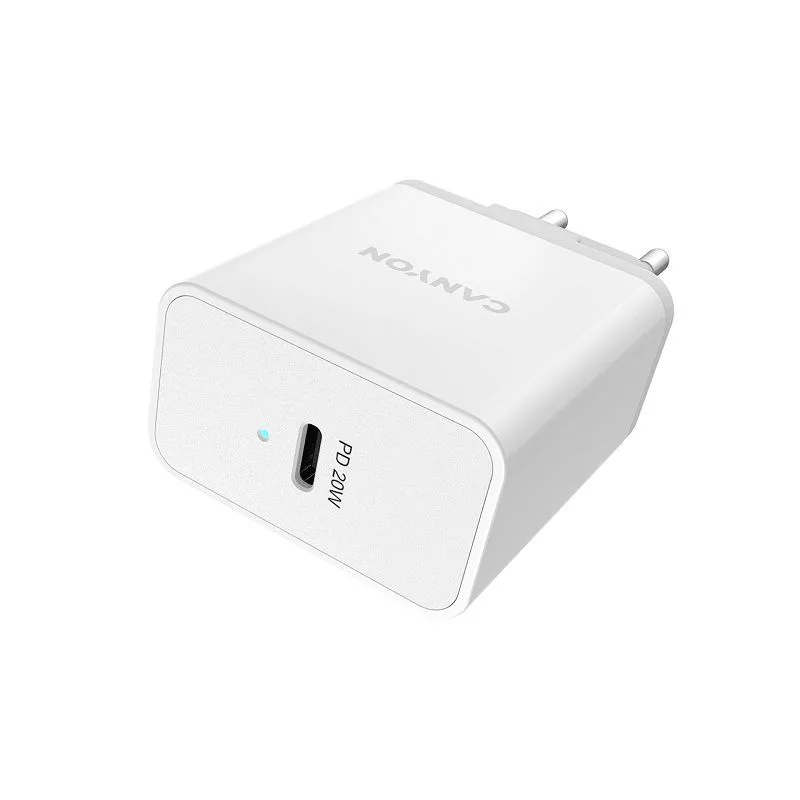 Canyon caricabatterie da parete H-20 con USB-C 20W bianco