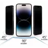iLike Apple iPhone 15 Vetro temperato privacy protezione schermo nero