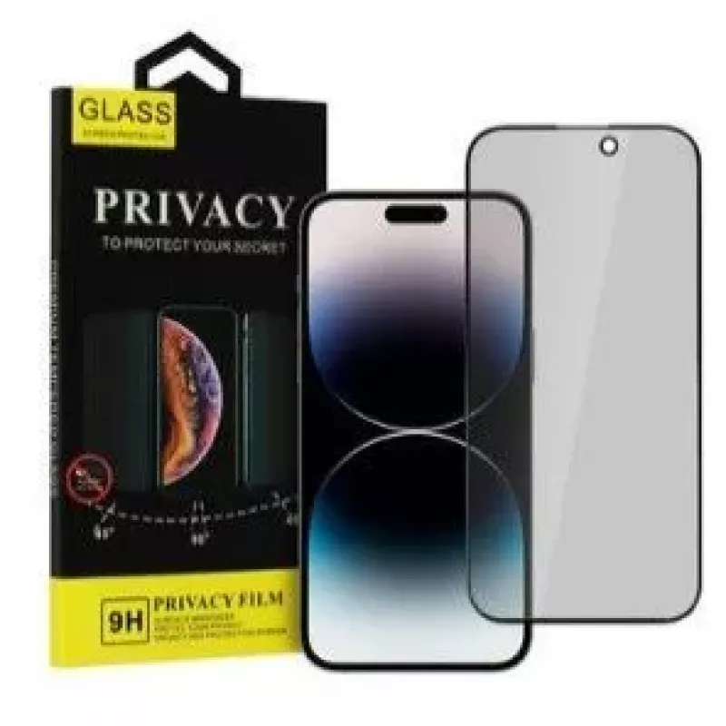 iLike Apple iPhone 15 Pro Vetro temperato privacy protezione schermo nero