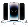 iLike Apple iPhone 15 Pro Vetro temperato privacy protezione schermo nero