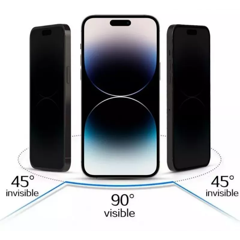 iLike Apple iPhone 15 Pro Vetro temperato privacy protezione schermo nero