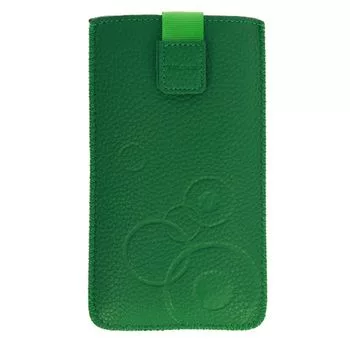 iLike Custodia universale in pelle a tasca XL verde