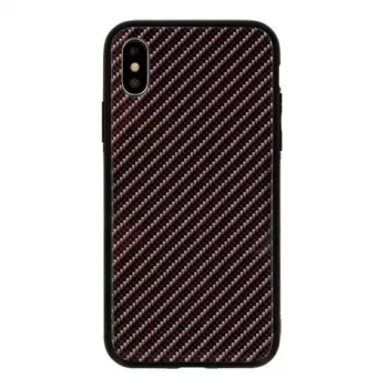 GreenGo Apple iPhone XR Carbon Glass Case grigio scuro