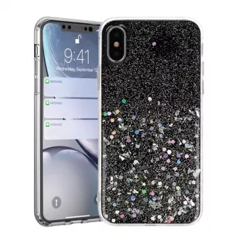 Cover posteriore in silicone Vennus Apple iPhone X/XS nero