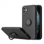 iLike Apple iPhone 14 Pro Max Cover in Silicone Ring Nero