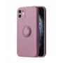 iLike Apple iPhone 14 Pro Max Silicone Ring Case Viola