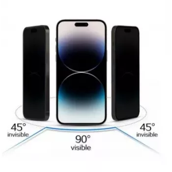 iLike Apple iPhone 11/XR Privacy Glass nero