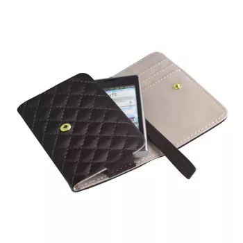 iLike Custodia universale XXXL Note 2 con portafoglio Pik Nero