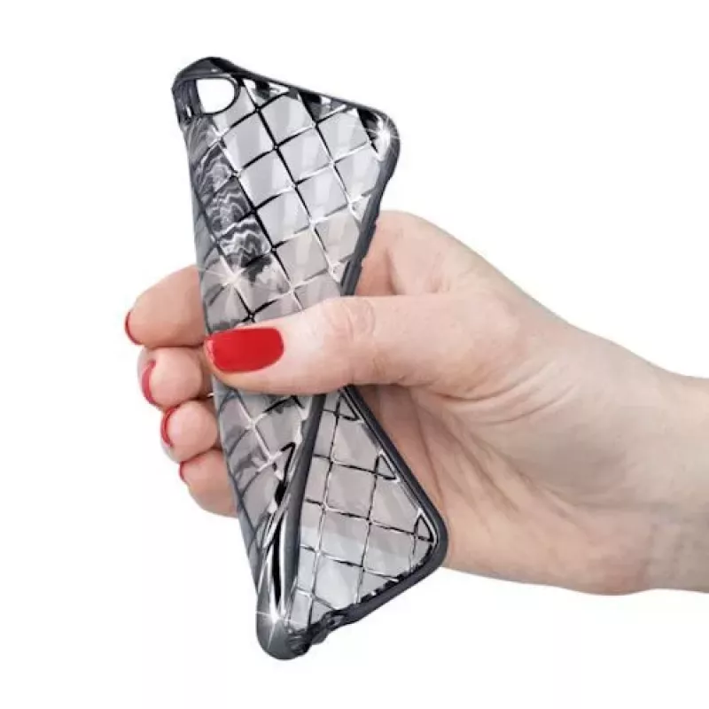 GreenGo Apple iPhone 7 Plus Grid Case argento