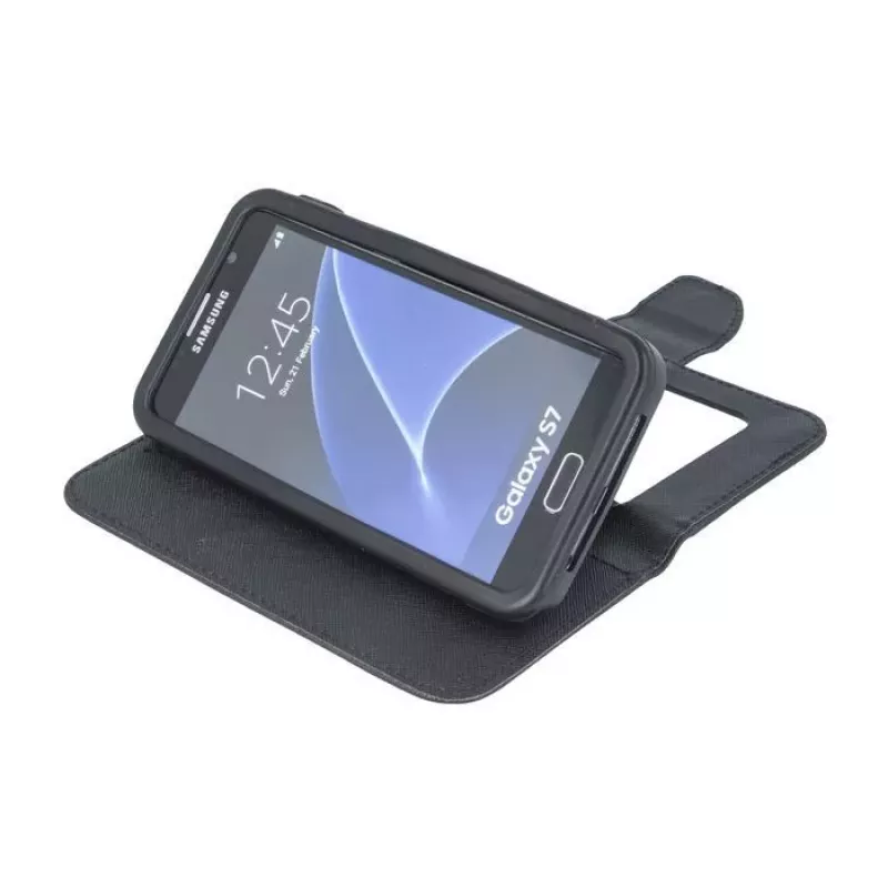 GreenGo Custodia in Silicone Fancy Smart Universale 5.5 Nero