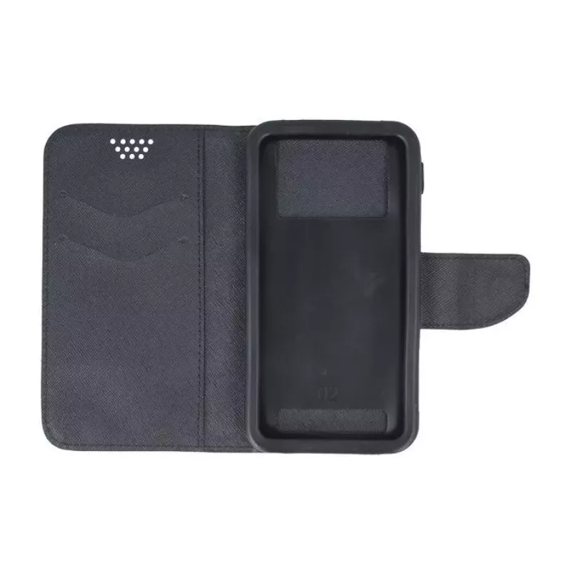 GreenGo Custodia in Silicone Fancy Smart Universale 5.5 Nero
