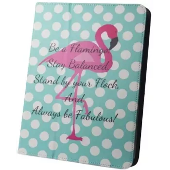 iLike Custodia per Tablet Flamingo and Dots per Tablet 9-10 pollici