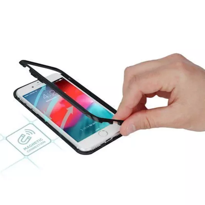 GreenGo Apple iPhone 7/8 Plus Custodia Magnetica nero