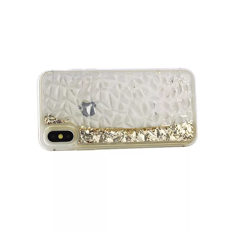 iLike Apple iPhone X / iPhone XS Liquid Diamond TPU Case oro