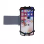 iLike custodia da braccio universale in silicone per smartphone da 4-6 pollici, nera