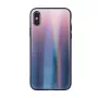iLike Samsung Galaxy A40 Aurora Glass Case marrone nero