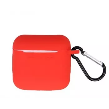 iLike Apple Custodia per AirPods 3 con gancio rosso