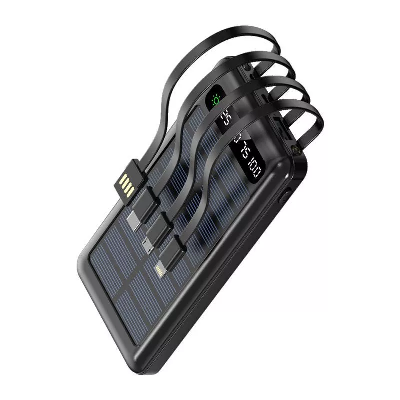 Setty power bank solare SLR-100 10000 mAh nero