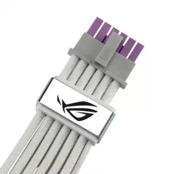 ASUS ROG EQUALIZER White Edition cavo alimentazione GPU - 16 pin 12VHPWR su 3x8 pin PCIe - 700mm bianco