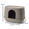 SAVIC Moona lettiera per gatti grigio 57x39x39 cm