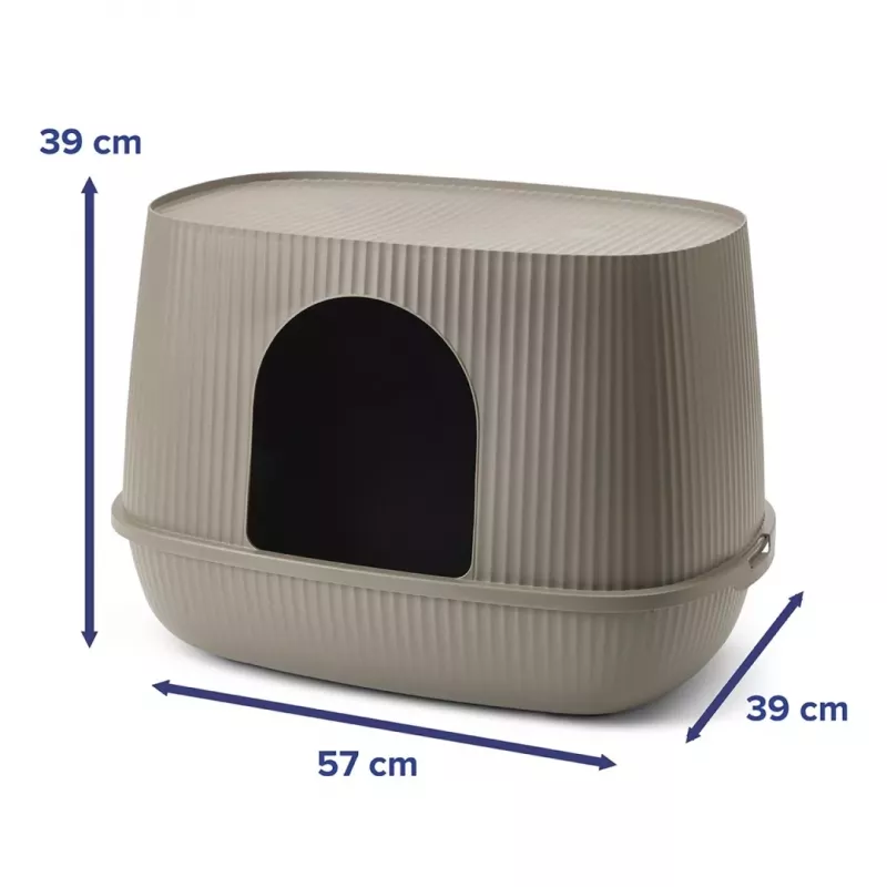 SAVIC Moona lettiera per gatti grigio 57x39x39 cm