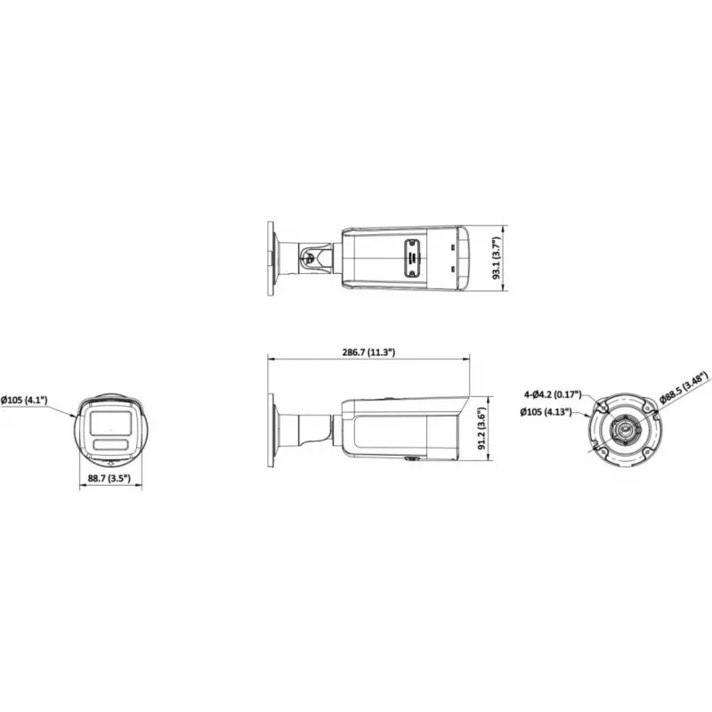 Hikvision DS-2CD2T46G2H-2I 4mm telecamera IP 4MP AcuSense IR 60m
