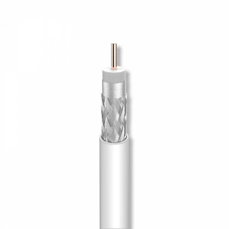 Televes T-100 cavo coassiale PVC Eca classe A - 100 m, bianco