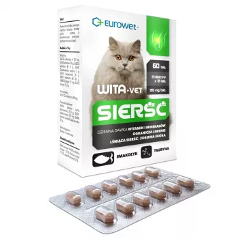 EWE EUROWET Wita-Vet Coat - integratore alimentare per gatti - 60 compresse