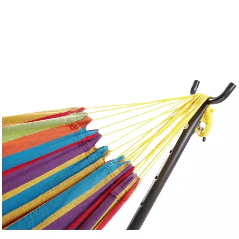 LEAN amaca da giardino con supporto per due persone, multicolore, 200x120 cm