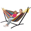 LEAN amaca da giardino con supporto per due persone, multicolore, 200x120 cm
