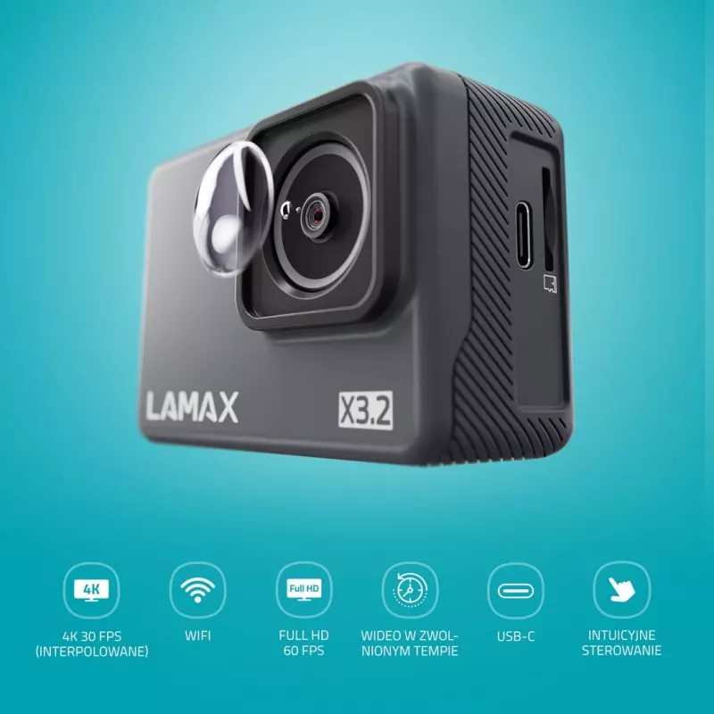 LAMAX X3.2 action camera, 4K, 2", Wi-Fi, 12 MP