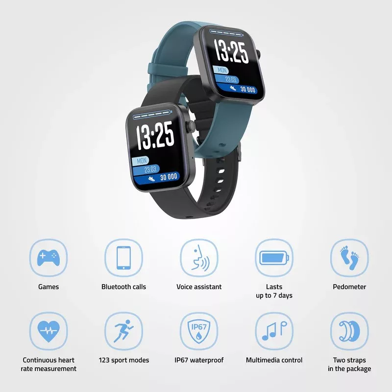 LAMAX BCool2 Plus Black Smartwatch 1,8