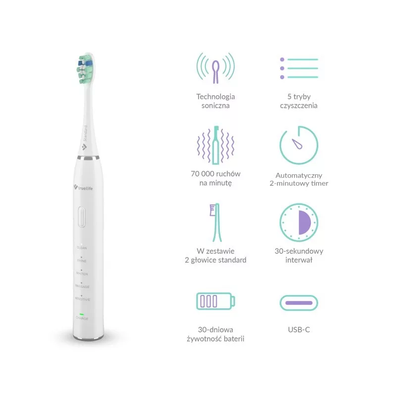 TLF TrueLife SonicBrush Clean30 Duo spazzolino sonico