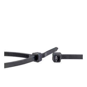WKK fascette in nylon nero stabilizzato UV 200x4,8 mm 100 pz.